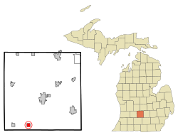 Eaton County Michigan Incorporated and Unincorporated areas Olivet Highlighted
